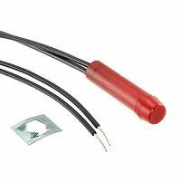VCC 6063-001-634R Neon Panel Mount Indicators RED DIFFUSED CONICAL FACE