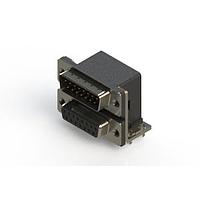 EDAC 663-015-664-032 Dual Port D-Sub Connectors Right-angle Dual Port D-Sub Connector