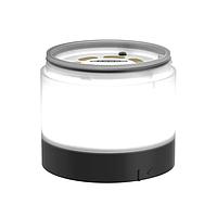 Banner Engineering SG-TL70B-W Basic Modular Tower Light TL70 Basic Light Module; Color: White; Voltage: 12-30 V dc; Environmental Rating: IP65; Steady On/Flashing; Black Housing