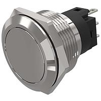EAO 82-6651.1000 Anti-Vandal Pushbutton.momentary.22mm.stainless steel SUS 316L.flush/flat.Ag.plug in