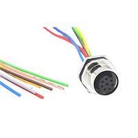 NorComp FPM12A08I12AF03 Sensor Cables / Actuator Cables M12 8P FML BRSS/NKL FRNT PG9 12 PIGTAIL