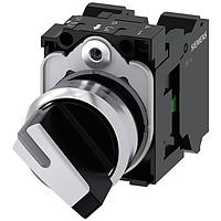 SIEMENS 3SU11502BF603MA0 Keylock Switches SEL SW, 2POS, MTND, SHORT HANDLE, WHT