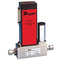 Dwyer DMF-41433 Digital Mass Flow Controller for 10 Gases – Auto Zero & Tune Functions (316 Stainless Steel, 50 l/min, ± 1 %, 1/4 in, Compression Fitting)
