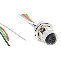 NorComp FPM12A05I12AR02 Sensor Cables / Actuator Cables M12 5P FML BRSS/NKL REAR PG9 12 PIGTAIL