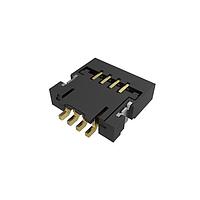 Amphenol FCI 59453-041110ECHLF Board Mount 0.50mm Flex Connectors, FPC/FFC Side Entry ZIF Connector, Surface Mount, 4 Positions, Bottom Contact, 0.50mm (0.020in) Pitch.