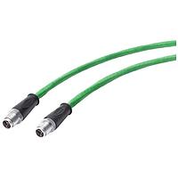 SIEMENS 6XV18785HN10 Plug-In Cable IE TP Cord M12-180/M12-180 (4x2. 10 m)