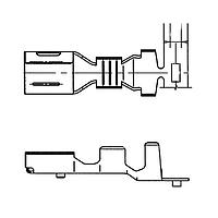 Yazaki 7116414102 Terminals TERM YESC FEM 6.3MM SLD