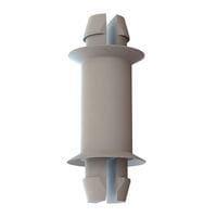 Essentra Components 27DSP00375 PCB Support, Two Prong PCB Support, Cupped, .156/.156 Hole, .375 Spacer