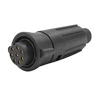 CONXALL 6280-8SG-522W Connectors Mini-Con-X Cable End, 8-pin #20, Female, Crimp, Bulk