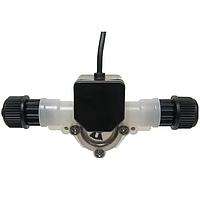 OMEGA FTB336D Low Flow Indicating Paddlewheel Flow Meter (± 6 %, 93 °C, 7 l/min, 3/8 in, Barbed Fitting, 120 Vac)