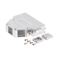 Amphenol CONEC 165X14449X EMI/RFI Shielded Backshell 50P METAL HOOD W/ONE STR-TWO SIDE CBL EN