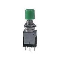 NKK Switches EB2065PG-CA Pushbutton Switches SPST ON-ON Au CONTCT .394" BLACK CAP