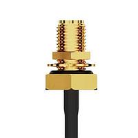 GCT (Global Connector Technology) CAB527RF-0150-A-1 RF Cable Assemblies 8GHzSMA STR Plug2SMA STRJck R BH Mt RG178 150mm IP67/IP68