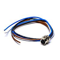 PHOENIX CONTACT 1020171 Sensor Cables / Actuator Cables 4P M12 Skt-open end 18 AWG, 0.5 m