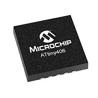 Microchip Technology ATTINY406-MN Microcontrollers 20MHz, 4KB, VQFN20, Ind 105C, Tray
