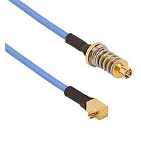 Amphenol SV Microwave FV67SMPM-047-FRSMPS-060 RF Cable Assemblies VITA 67.1/2 SMPM to SMPS R/A F 6"Cable