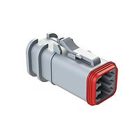 Amphenol SINE Systems AT06-6S-OMGRY 6-Way 6 Pin Overmold Plug Socket, GREY