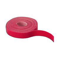 HellermannTyton GT.75X1802 Hook and Loop Ties Grip Tie Roll, 180" Long, 0.75" Wide, PA6/PP, Red, 1/pkg