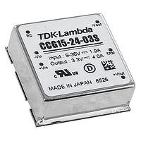 TDK-Lambda CCG15-24-03S Isolated 13.2W 12/24Vin 3.3Vout 4A