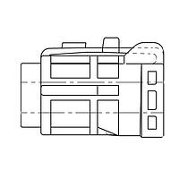 Yazaki 7123748440 Housings CONN 8P 070 SWP LT GRY