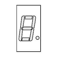 Lite-On LTS-5001AWC Segment Display 1-DIG Red CARHD