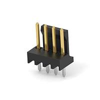 AMP Connectors - TE Connectivity 647116-4 Unshrouded 04P MTA100 HDR HT FL STR 30AU