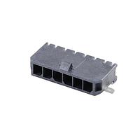 Molex 43650-0614 Shrouded MicroFit 3.0 SR RA SMT Nail 30Au 6Ckt