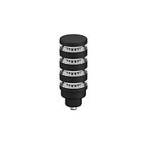 Banner Engineering TL50PBL4Q Tower Lights TL50 Pro Tower Light, Beacon Black Housing: 4 Segment; Voltage: 10-30 V dc; Environ. Rating: IP67; Colors: Multicolor; 5-pin M12 Integral QD