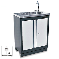 TOPTUL TBBJ0103 Sink with Faucet & Storage Cabinet