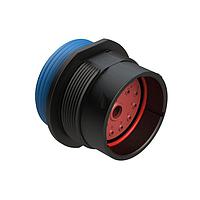 Amphenol SINE Systems AHDP04-24-14PR-WTA Connectors 14 Position Receptacle, Pin, Shell Size 24, Reduced Diameter Seal (Blue), Wide Thread Adapter