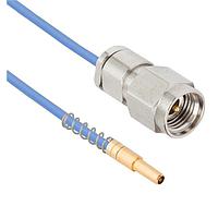 Amphenol SV Microwave 7083-0004 RF Cable Assemblies NanoRF Female VITA 67.3 Backplane Contact to 2.92mm 12" Cable Assembly for .047 Cable