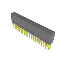 Samtec ESQ-120-38-G-D Sockets Elevated Socket Strip, 0.100" Pitch