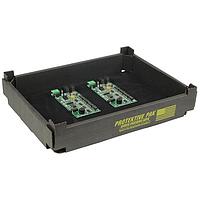 Protektive Pak 37752 Dissipative Card Holder MINI TEK-TRAY, STACKING, 12 X 8-5/8 X 1-3/4 IN