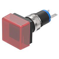EAO 18-081.0052L Panel Mount Indicators / Switch Indicators Indicator red for flush mounting 19x19 with Single-LED red 12VDC/10mA