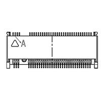 Adam Tech M2-A1-67-R-SMT-5.80-KA-T/R Receptacles GEN3, 67PIN, A KEY HEIGHT 5.8MM,