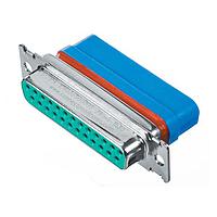 Amphenol Positronic EVD37S1000S-15 Receptacle D-Sub Female Connector 37P Crimp Stainless Steel, Passivated Shell