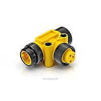 Amphenol SINE Systems P29309 Circular Metric Connectors MiniBoss 3 Pin Tee Adapter