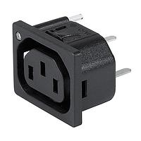 Schurter 3-100-405 Outlets 10A APP OUTLET 1.7mm SNAP-IN WTH LITEPIP