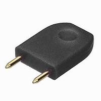 Harwin D3087-98 Male SHORTING LINK PLUG BLACK INSULATED