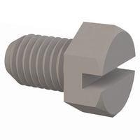 Essentra Components 012528X037 Hex Slotted Hex Slotted Screw, 1/4-28 Thread, 3/8 Lg