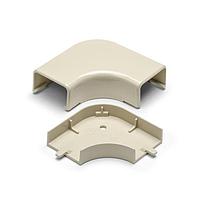 HellermannTyton TSRP2I-25-1 Wire Ducting & Raceways Elbow Cover, 1-1/4", 1" Bend Radius, PVC, Ivory, 1/bg