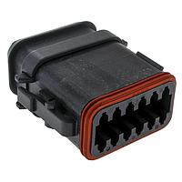 DEUTSCH - TE Connectivity DT06-12SB-E008 12-Way PLG, 12P, BLK, N, XCAP, B