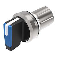 EAO 45-280S.2C60.003 Momentary-Rest-Momentary Selector switch actuator 3 positions blue mom-0-mom 45? short lever front/housing metal