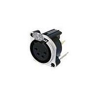 NEUTRIK NC4FBV Receptacles 4P XLR Rcpt Vert PCB
