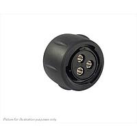 Eaton Souriau-Sunbank UTS6142G1S Plugs Plastic plug, without backshell, for 3 female contacts, IP68/69K
