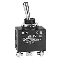 NKK Switches WT15T Environmentally Sealed Toggles ON-NONE(ON) SPDT Screw Lug Panel Mnt