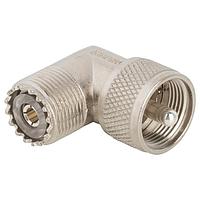 Amphenol RF 083-1AP RF Adapters - In Series UHF PLUG TO UHF JACK ADAPTER, RIGHT ANGL