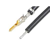 Molex 215343-1203 Pre-Crimped Lead MINI-FIT JR. M-S 225MM 20 AWG BK Au