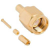Amphenol RF 901-10107 Connectors SMA Straight Plug 1.13mm cable 50 Ohm