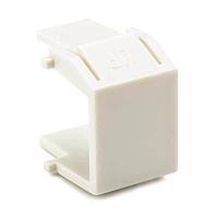 HellermannTyton BLANKINSERT-FW Wire Ducting & Raceways Blank Module, ABS94V-0, Office White, 10/pkg